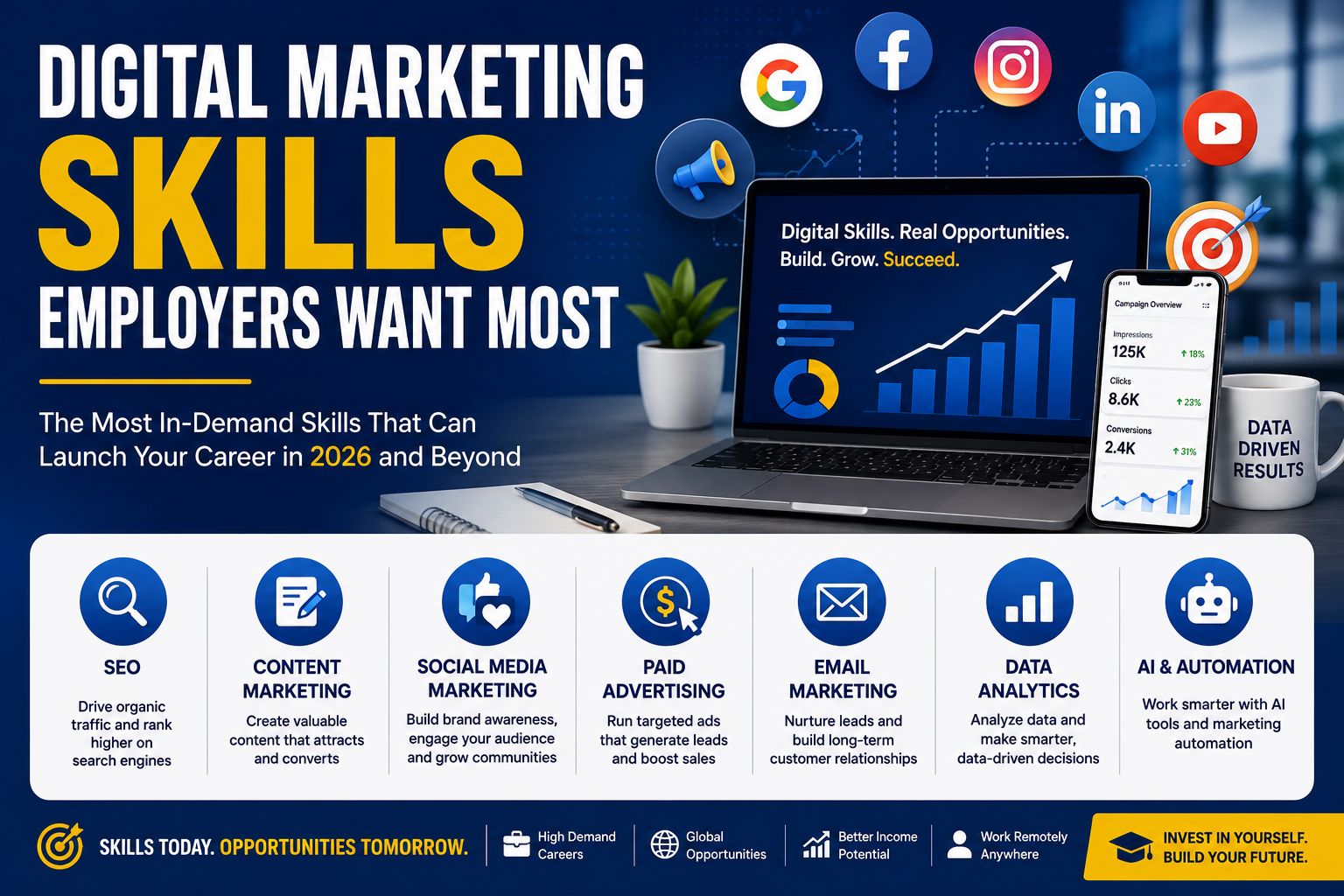 digital marketing skills employers want most